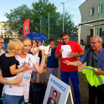 Piknik rodzinny Wspólne Wakacje na Wzgórzu Wolności - piękna pogoda i świetna zabawa